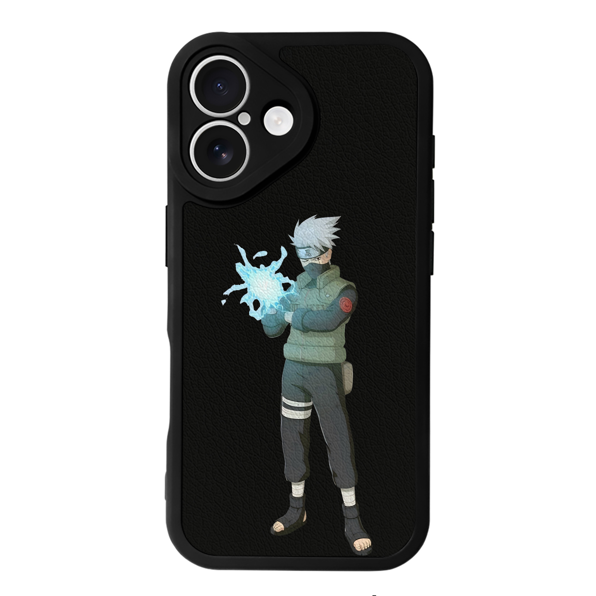 （画像用） NARUTO -ナルト- はたけ カカシ Hatake Kakashi 【iPhone 16シリーズ対応】シリコンスマホケース（レザー調） 材質：シリコン